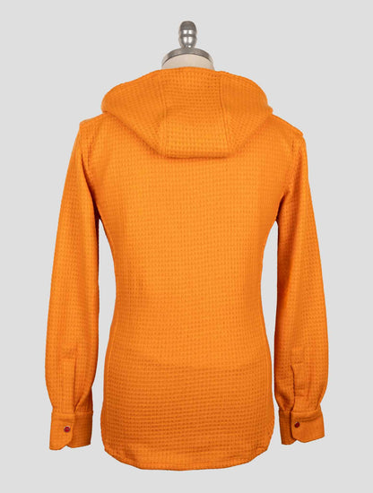 Kiton Orange Wool Pa Shirt Mariano