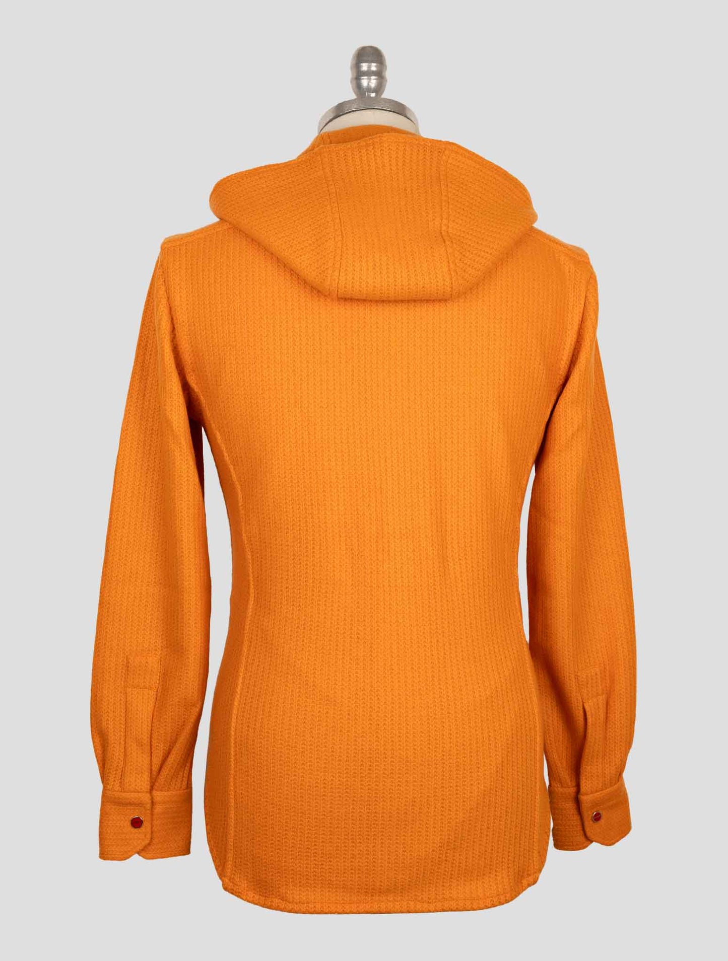 Kiton Orange Wool Pa Shirt Mariano