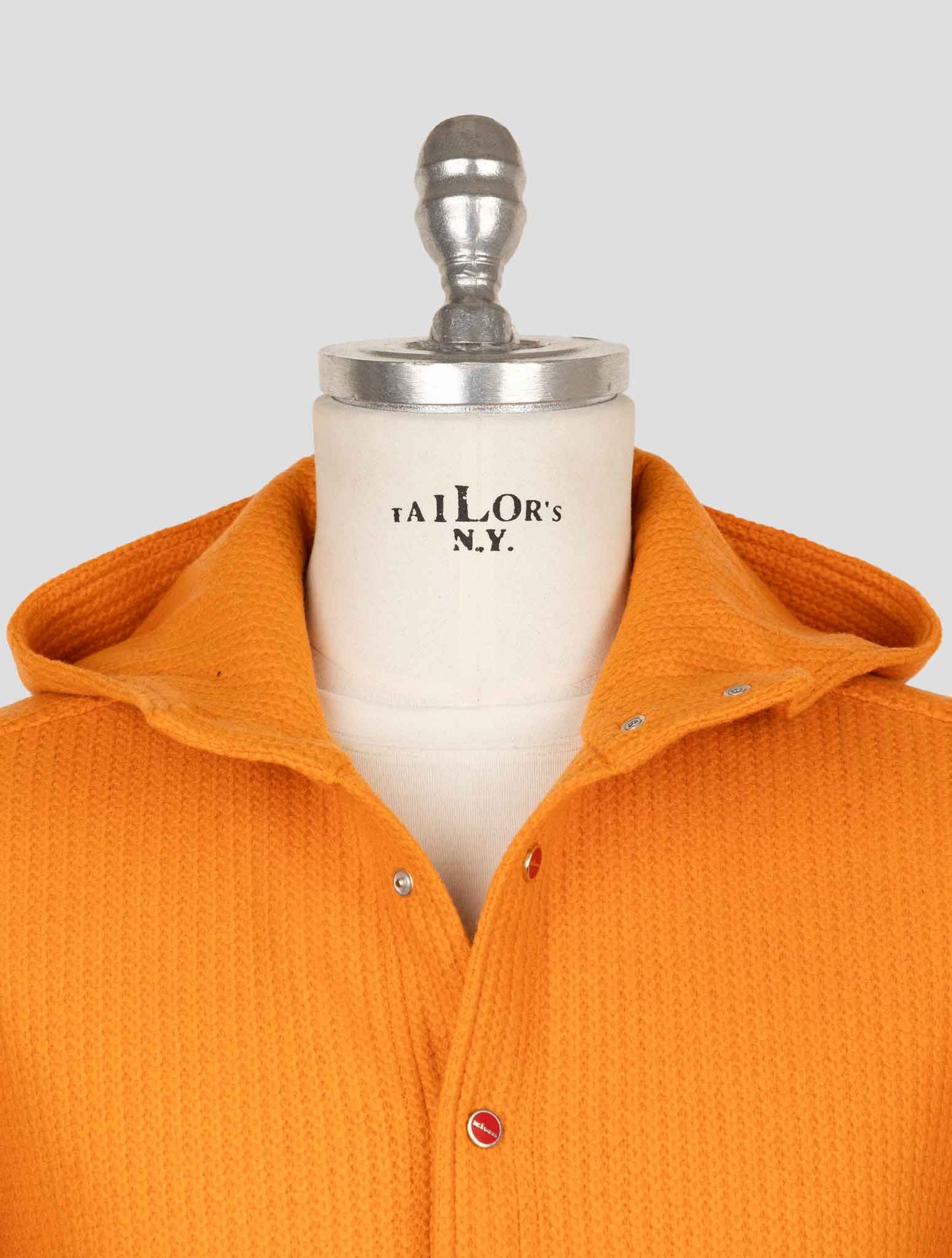 Kiton Orange Wool Pa Shirt Mariano