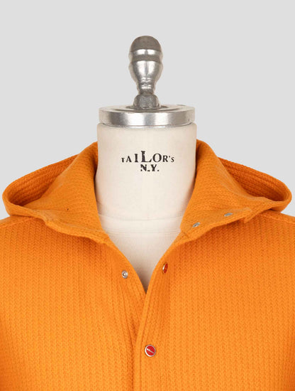 Kiton Orange Wool Pa Shirt Mariano