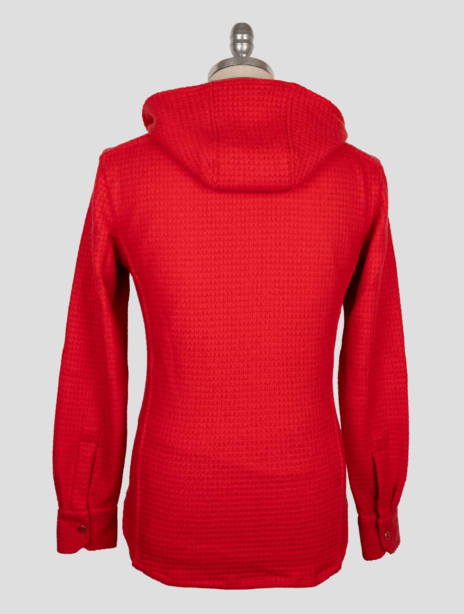 Kiton Red Wool Pa Shirt Mariano