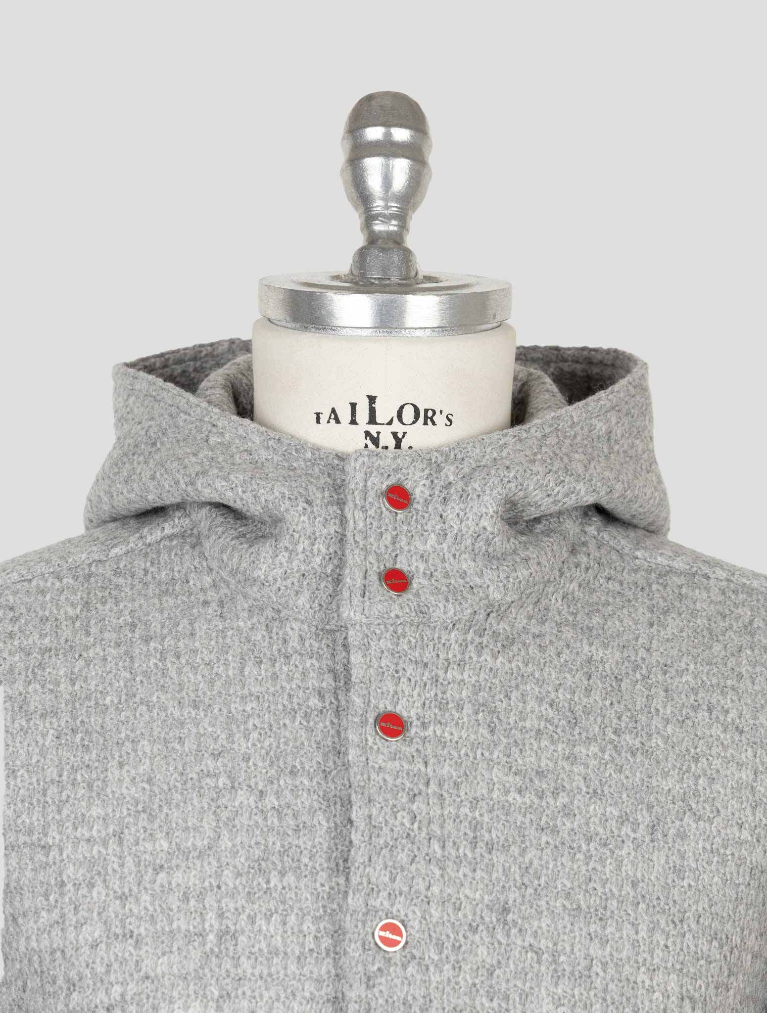 Kiton Gray Wool Pa Shirt Mariano
