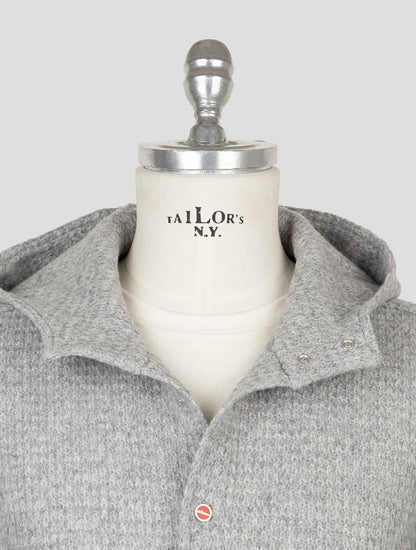 Kiton Gray Wool Pa Shirt Mariano
