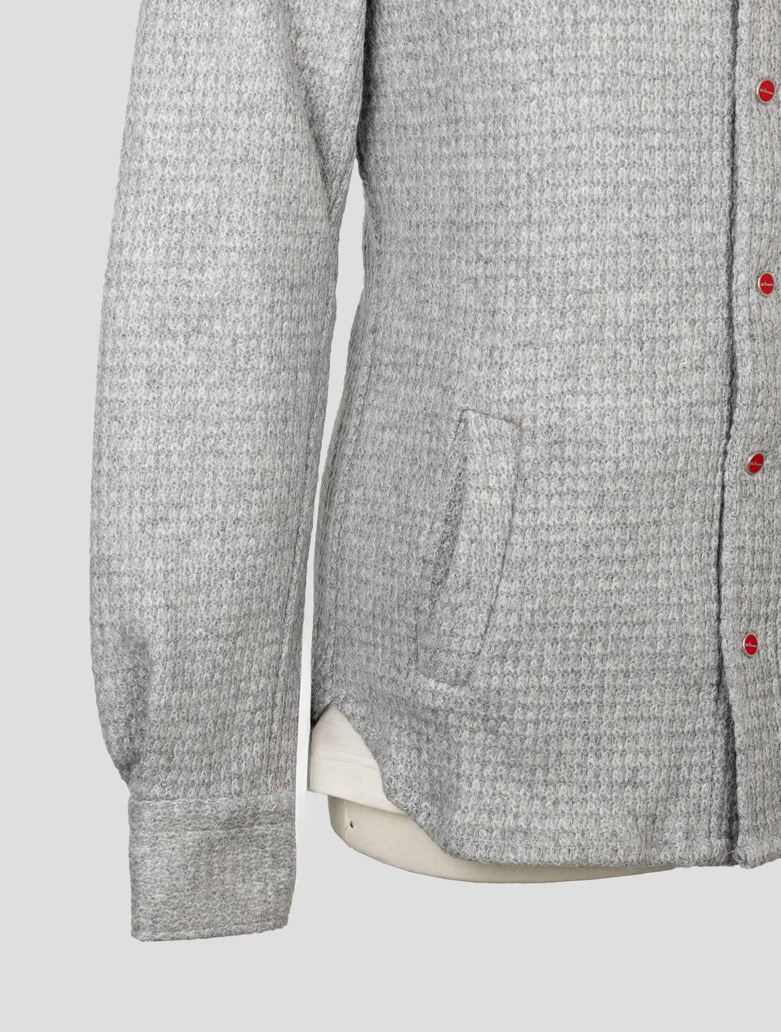 Kiton Gray Wool Pa Shirt Mariano