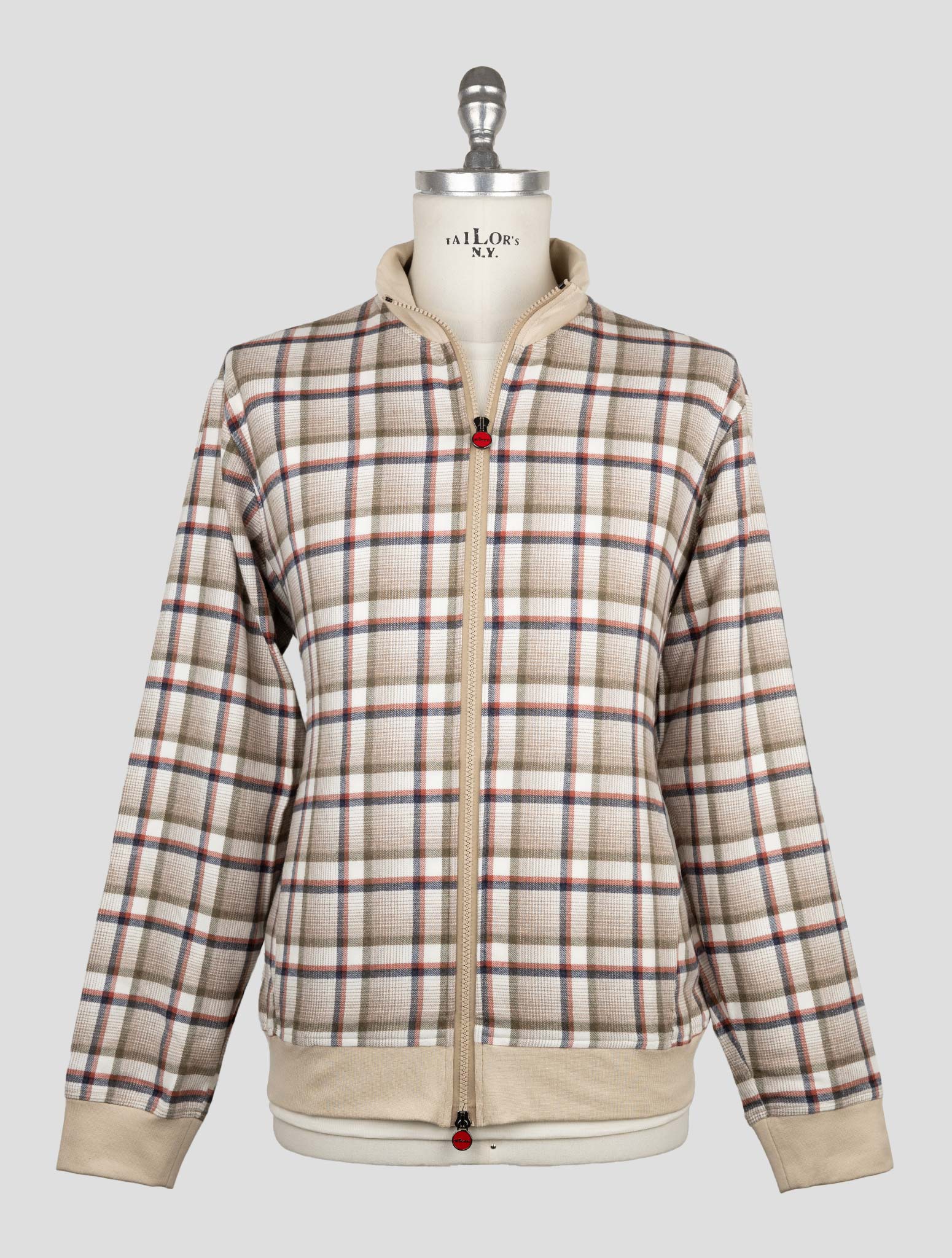 Kiton Multicolor Cotton Coat B-One