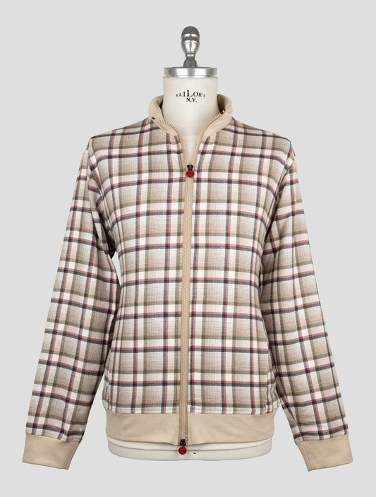 Kiton Multicolor Cotton Coat B-One