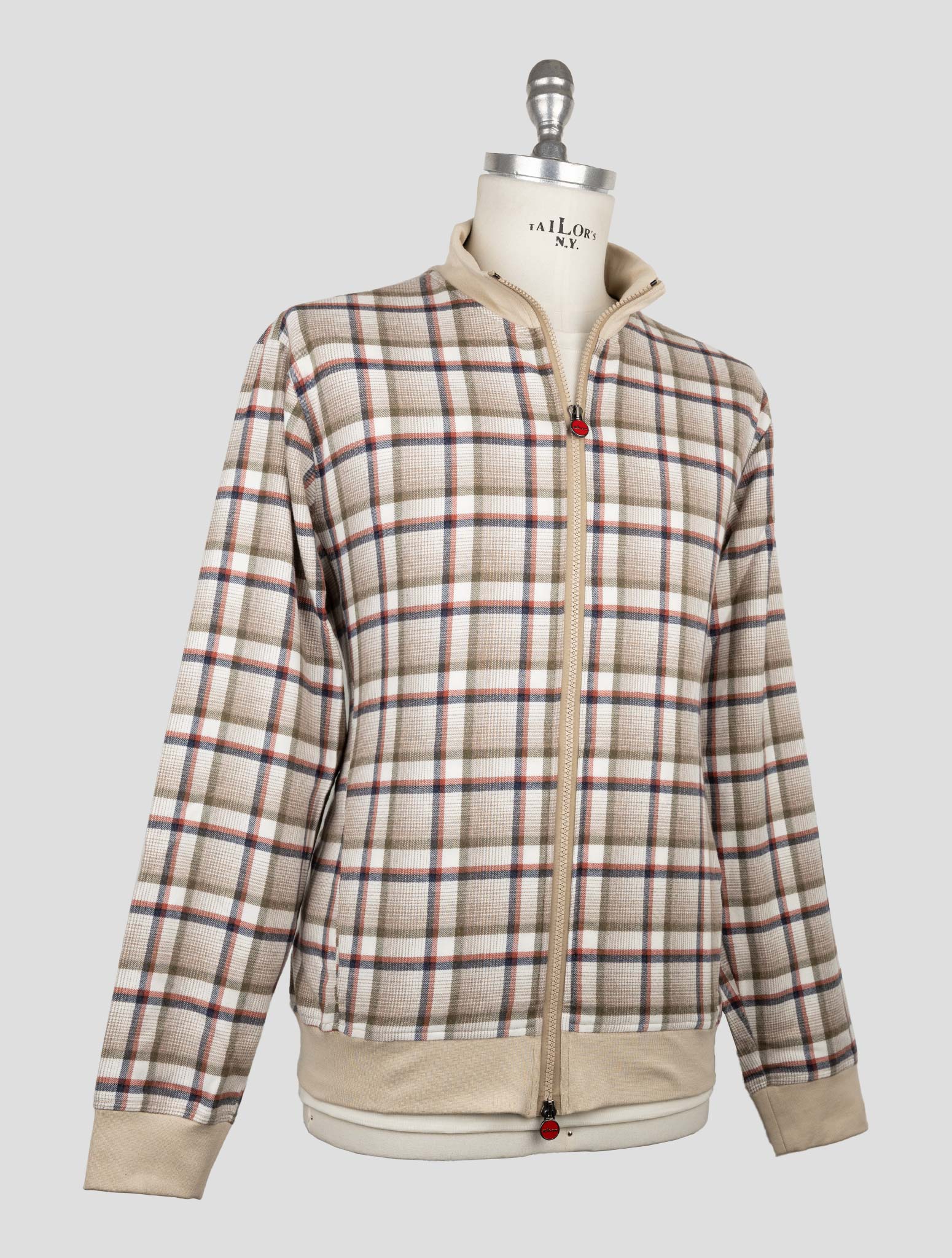Kiton Multicolor Cotton Coat B-One