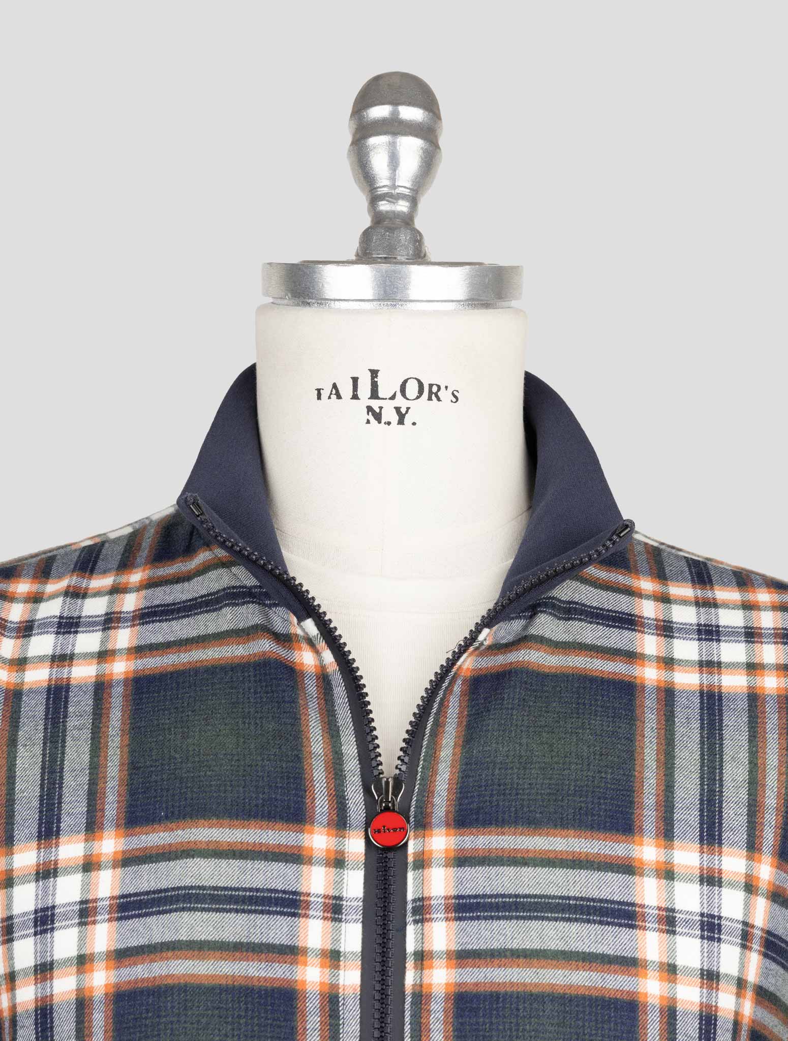 Kiton Multicolor Cotton Coat B-One