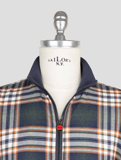 Kiton Multicolor Cotton Coat B-One