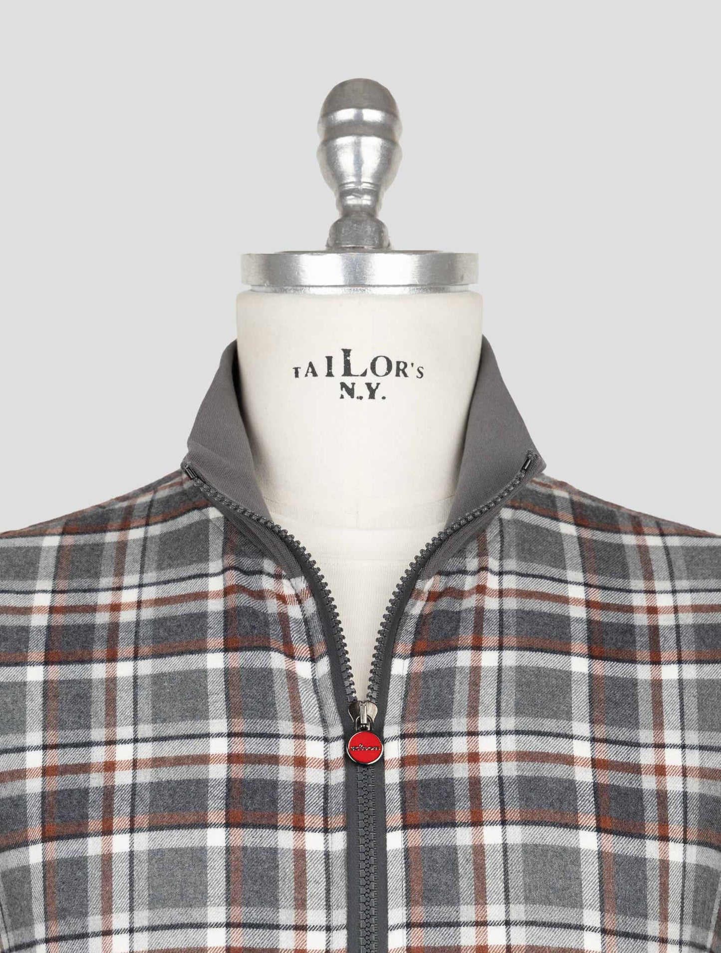 Kiton Multicolor Cotton Coat B-One
