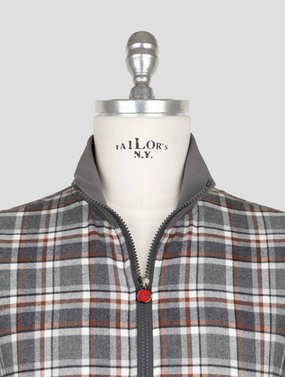 Kiton Multicolor Cotton Coat B-One