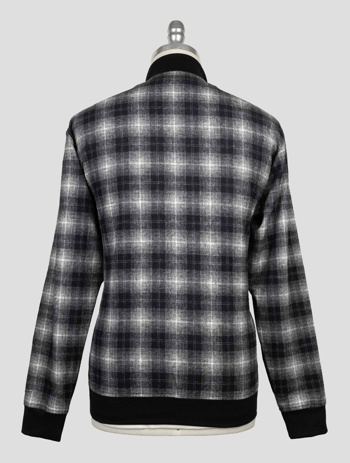 Kiton Black Cotton Coat B-One