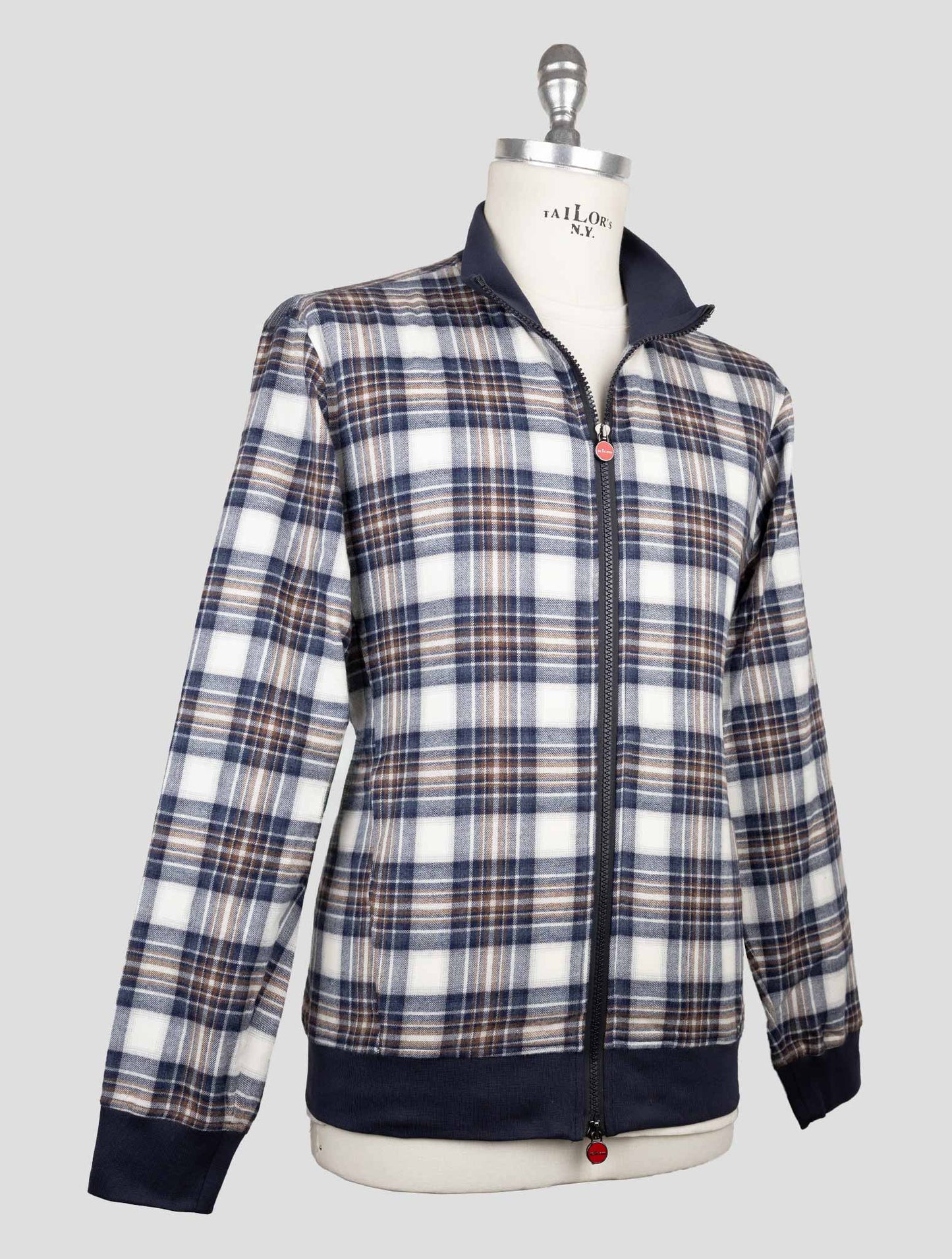 Kiton Multicolor Cotton Coat B-One