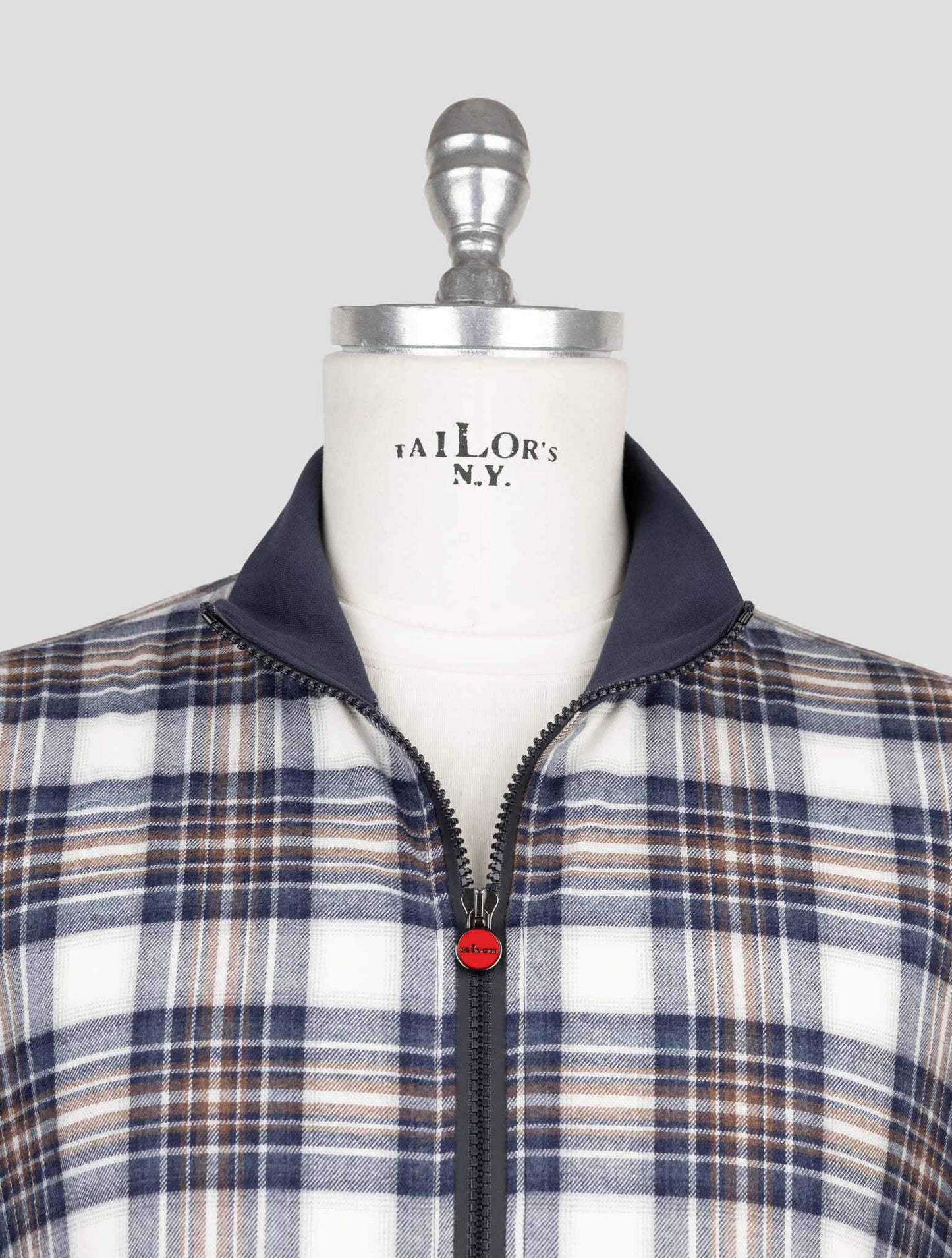 Kiton Multicolor Cotton Coat B-One