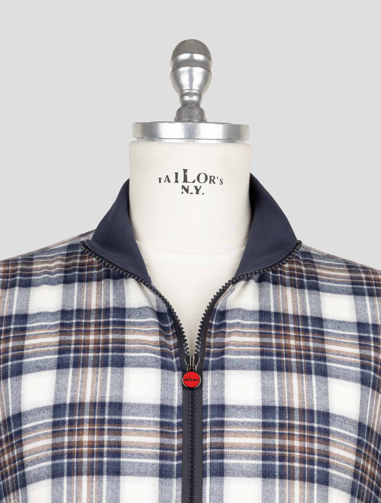 Kiton Multicolor Cotton Coat B-One
