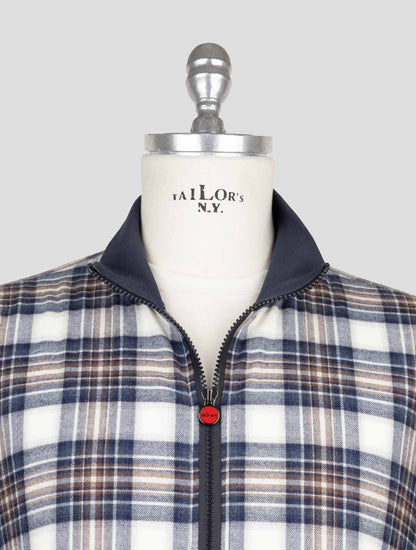Kiton Multicolor Cotton Coat B-One