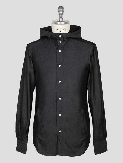 Kiton Dark Gray Cotton Shirt Mariano