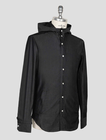 Kiton Dark Gray Cotton Shirt Mariano