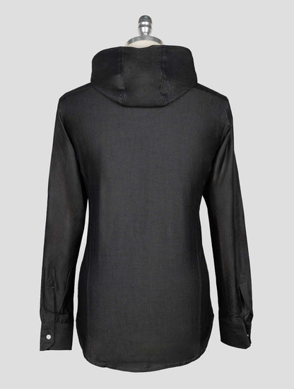 Kiton Dark Gray Cotton Shirt Mariano