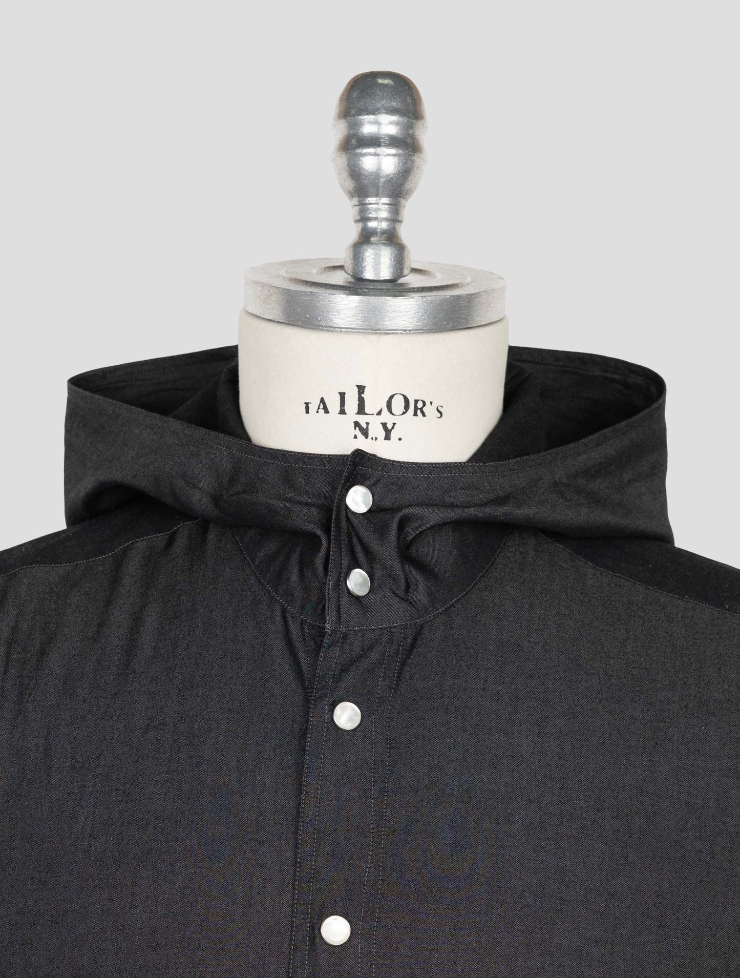 Kiton Dark Gray Cotton Shirt Mariano