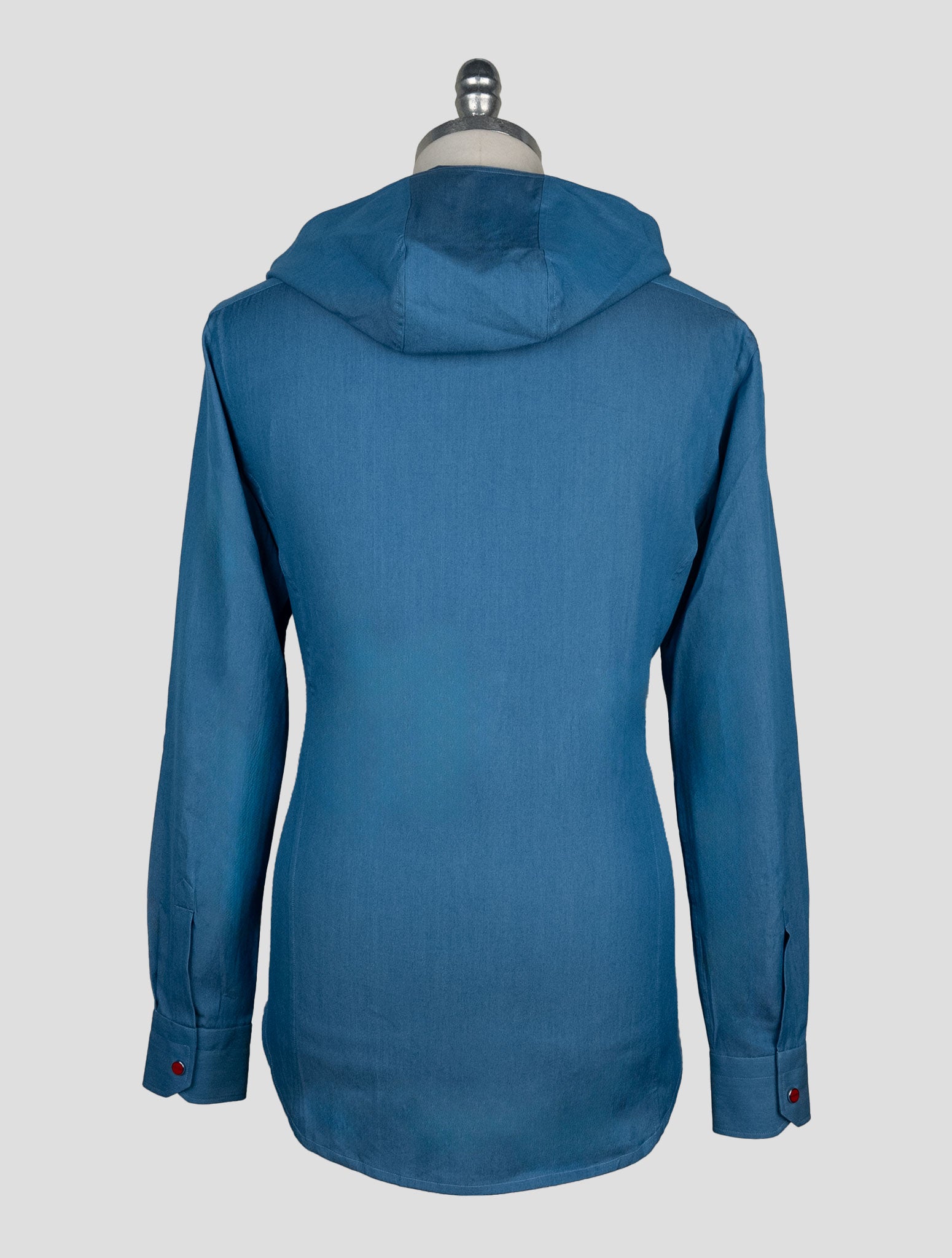 Kiton Blue Cotton Shirt Mariano