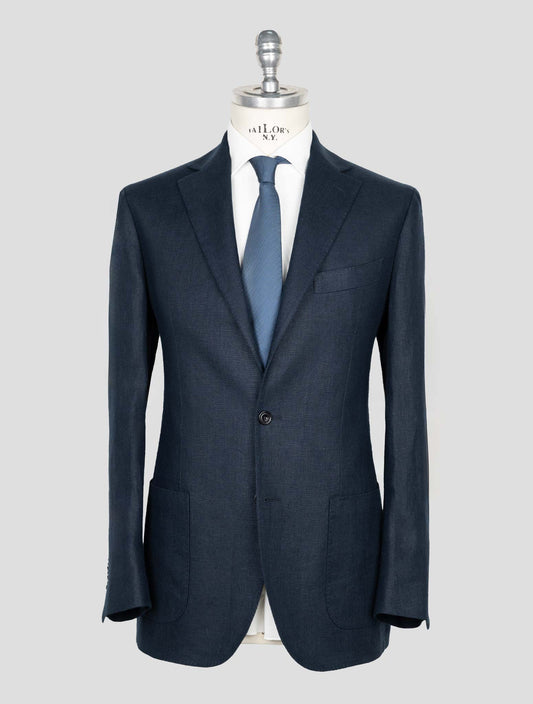 Sartorio Napoli Blue Linen Blazer