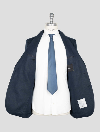 Sartorio Napoli Blue Linen Blazer