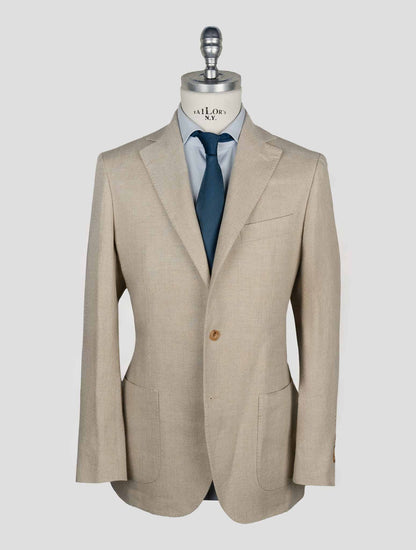Sartorio Napoli Beige Linen Blazer