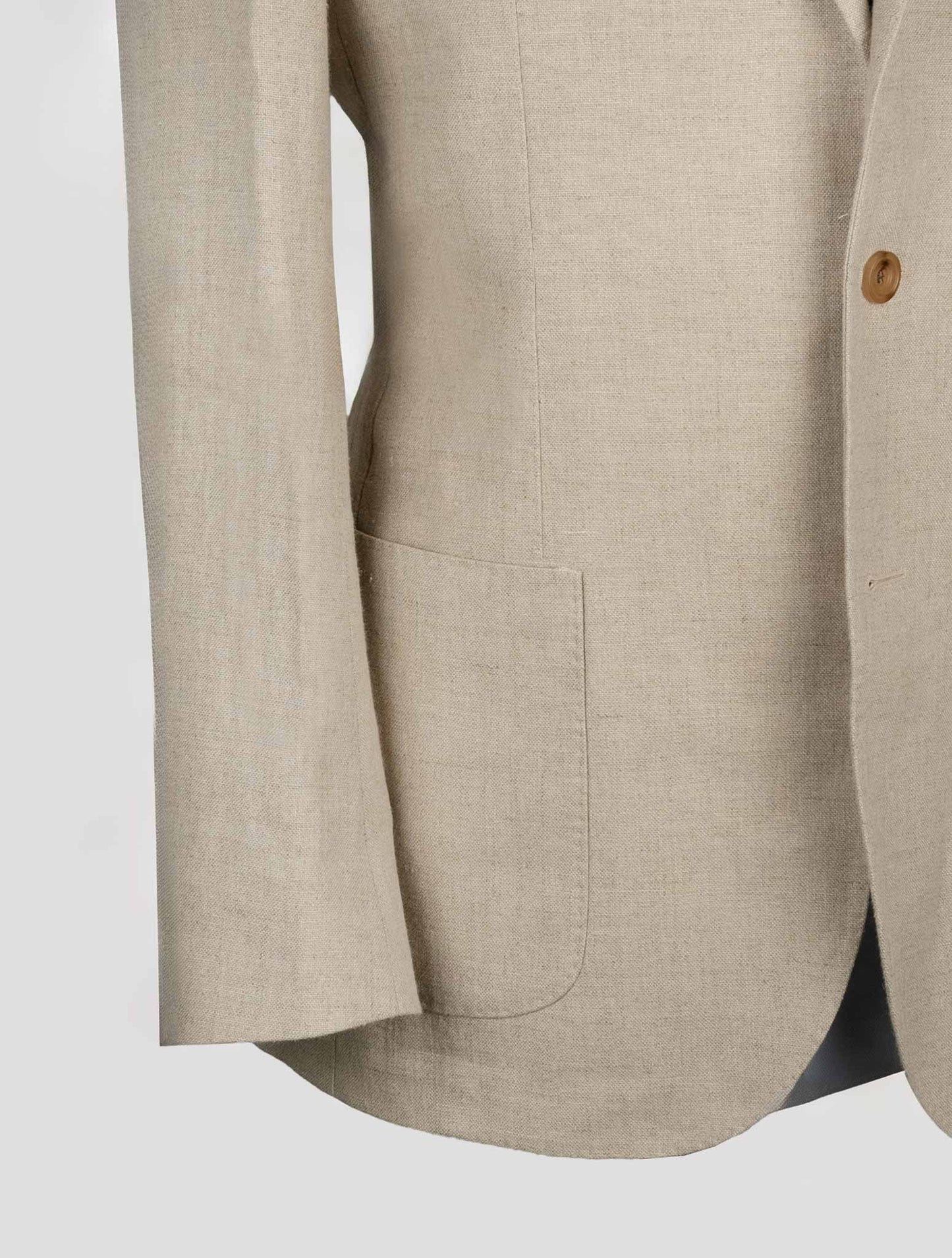 Sartorio Napoli Beige Linen Blazer
