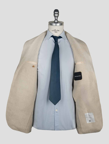 Sartorio Napoli Beige Linen Blazer