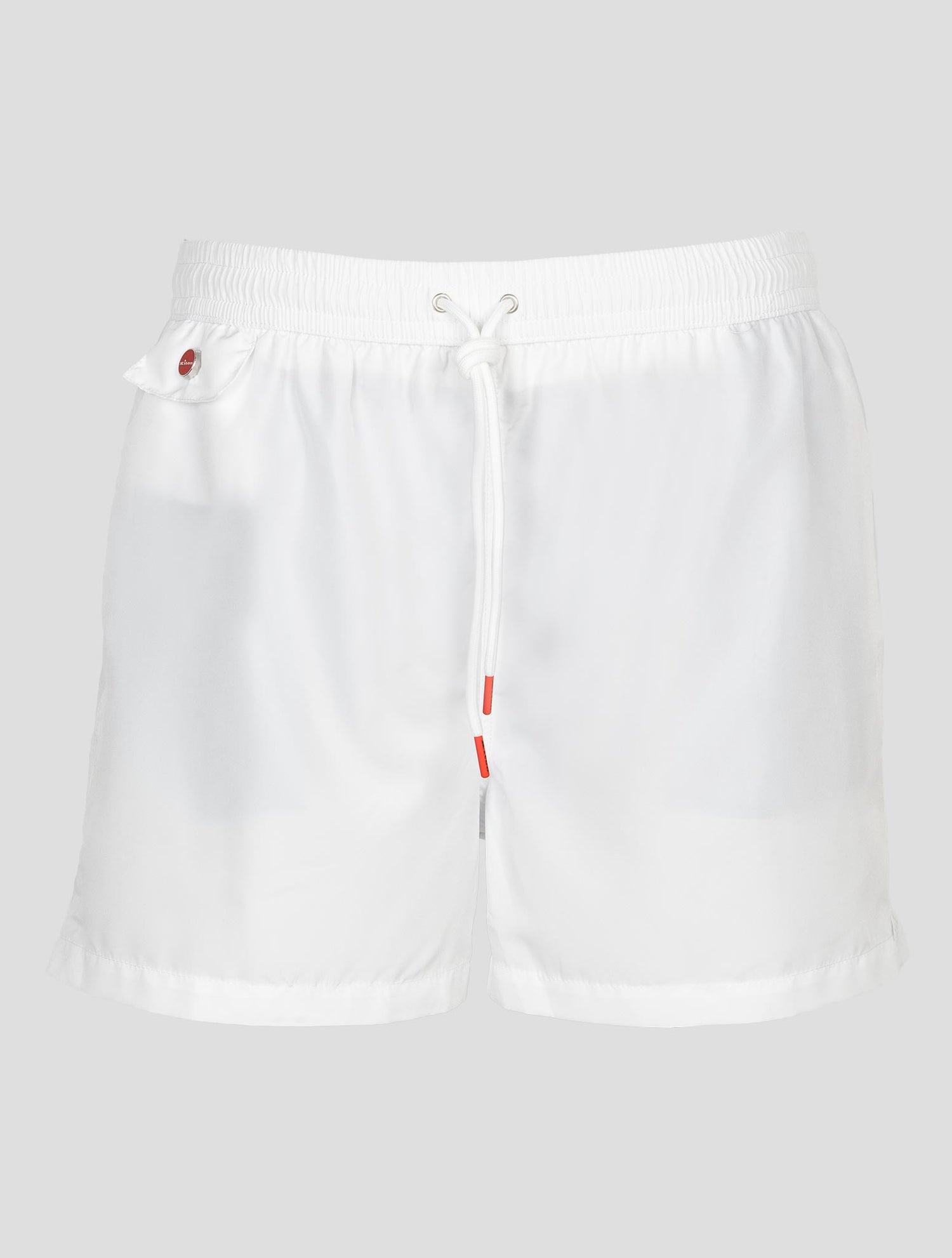 Kiton White Pl Swim Trunk