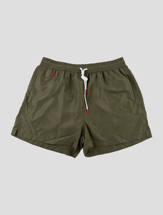 Kiton Green Pl Swim Trunk