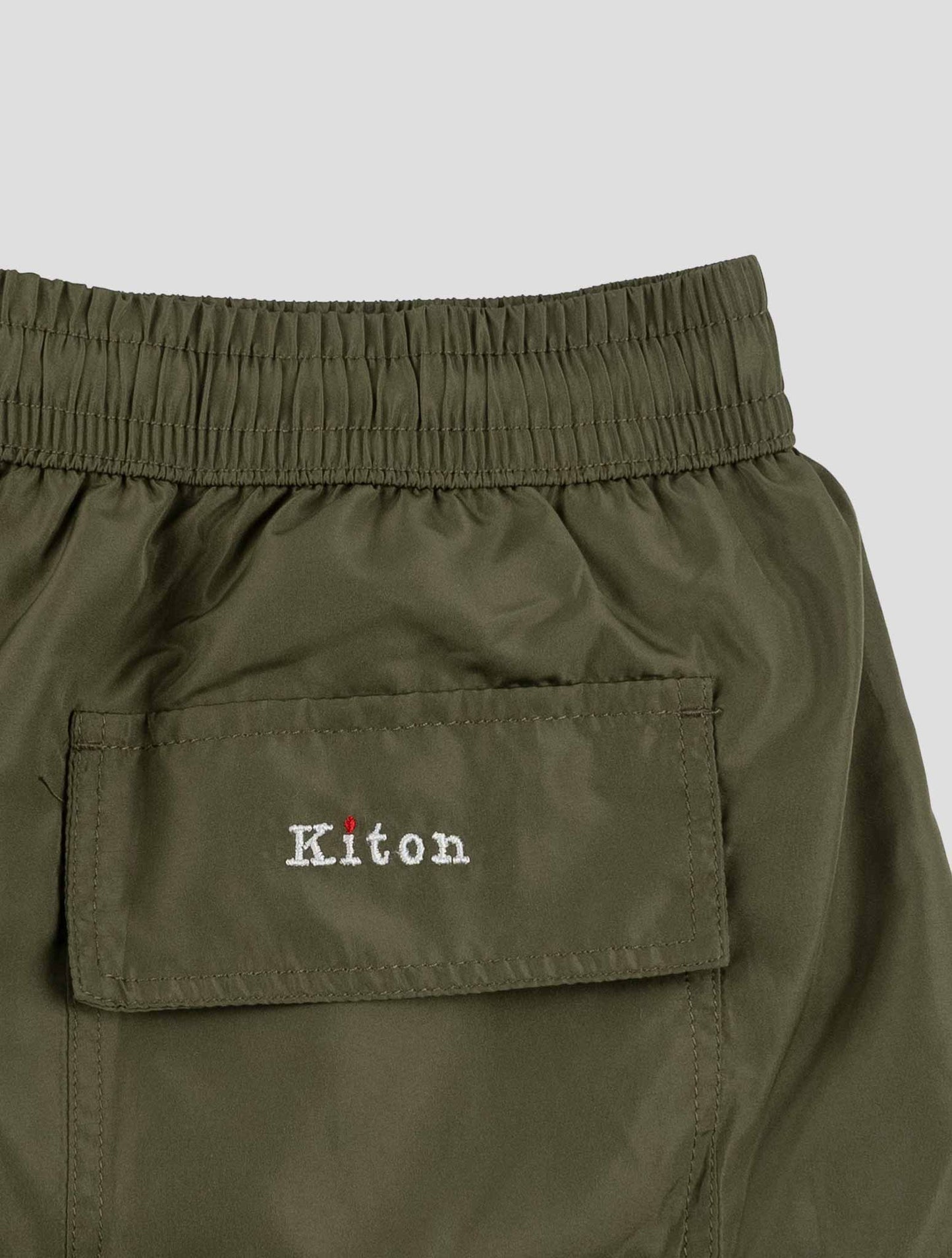 Kiton Green Pl Swim Trunk