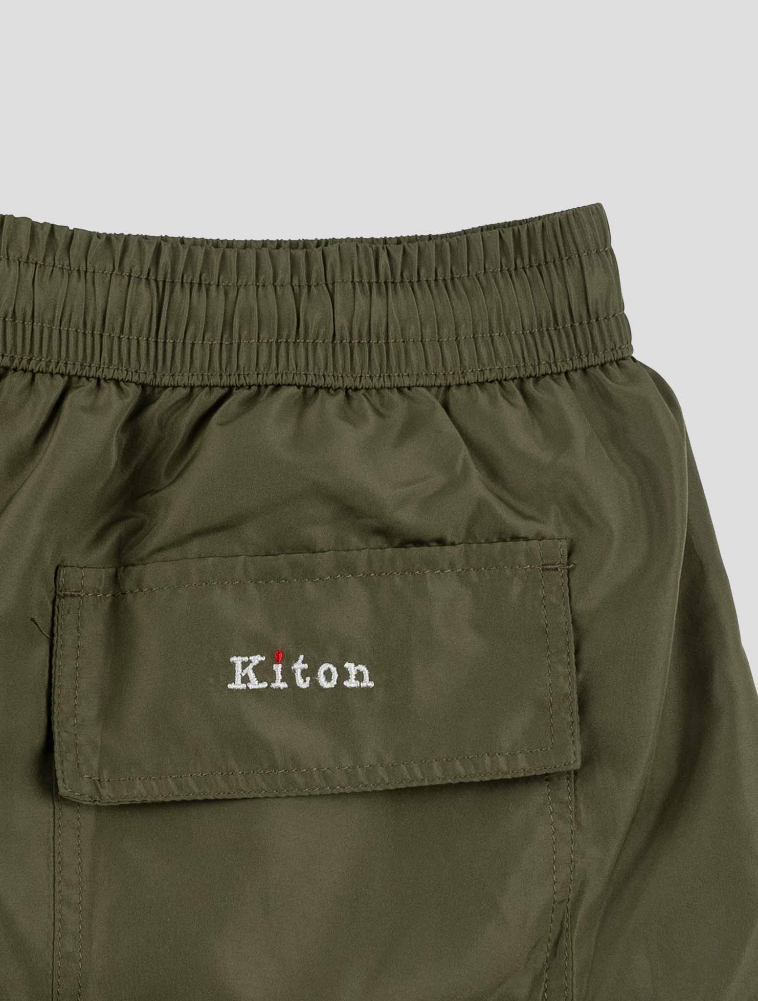 Kiton Green Pl Swim Trunk