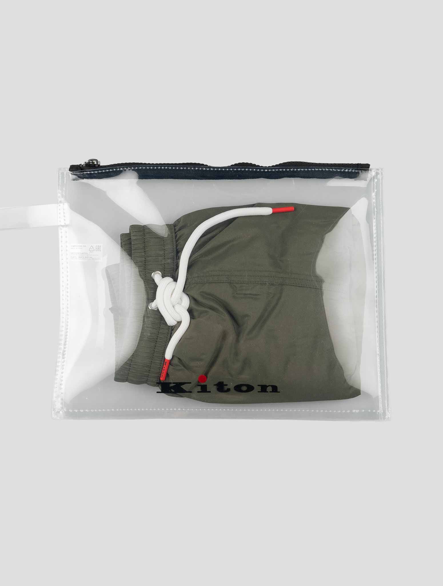 Kiton Green Pl Swim Trunk