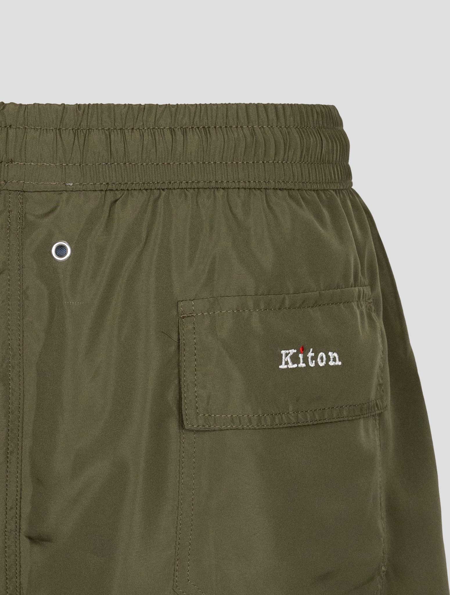 Kiton Green Pl Swim Trunk