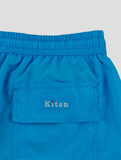 Kiton Light Blue Pl Swim Trunk