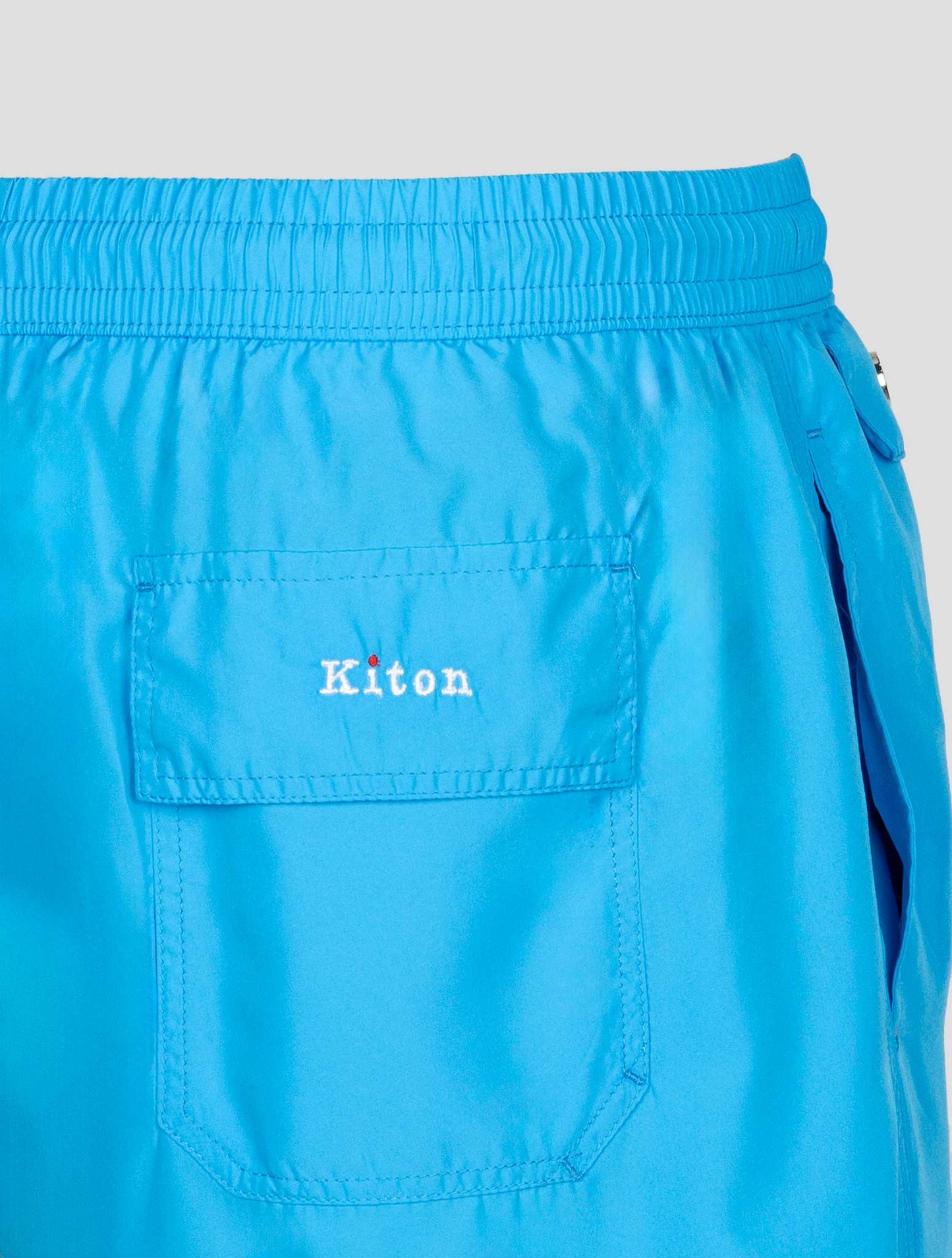 Kiton Light Blue Pl Swim Trunk