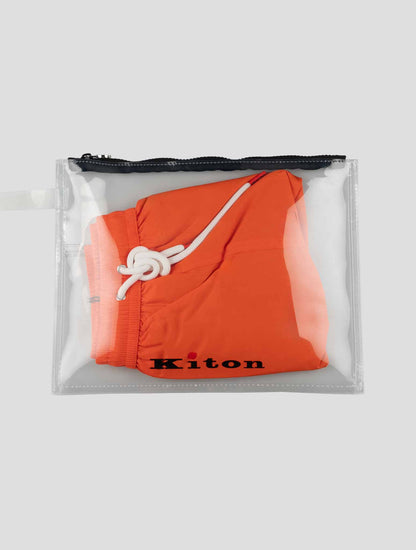 Kiton Orange Pl Swim Trunk
