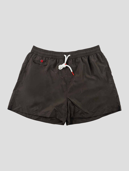 Kiton Brown Pl Swim Trunk
