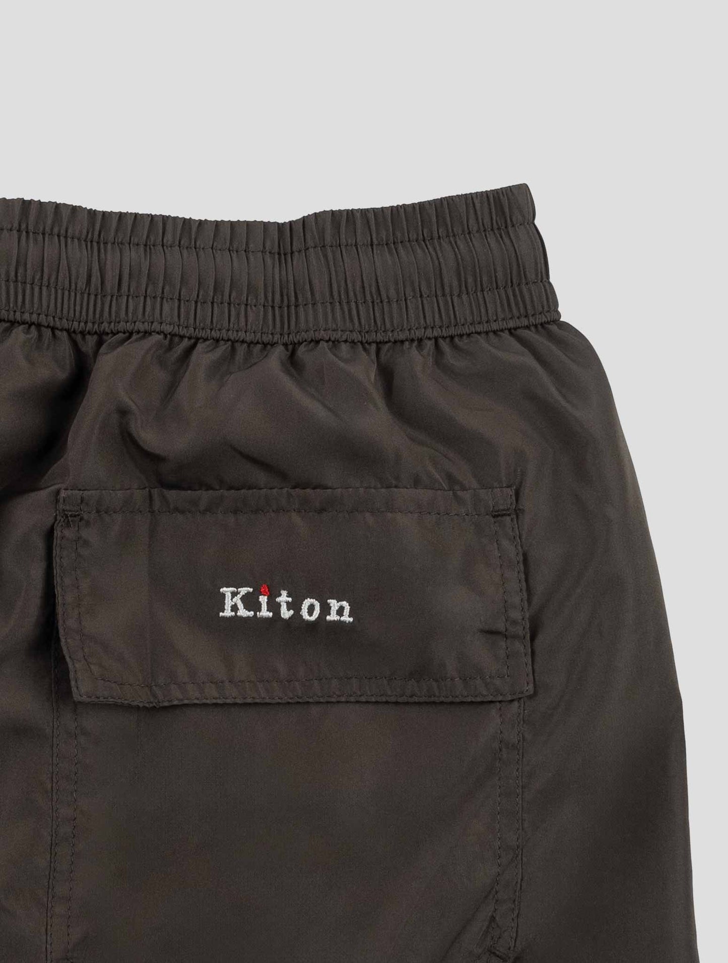 Kiton Brown Pl Swim Trunk