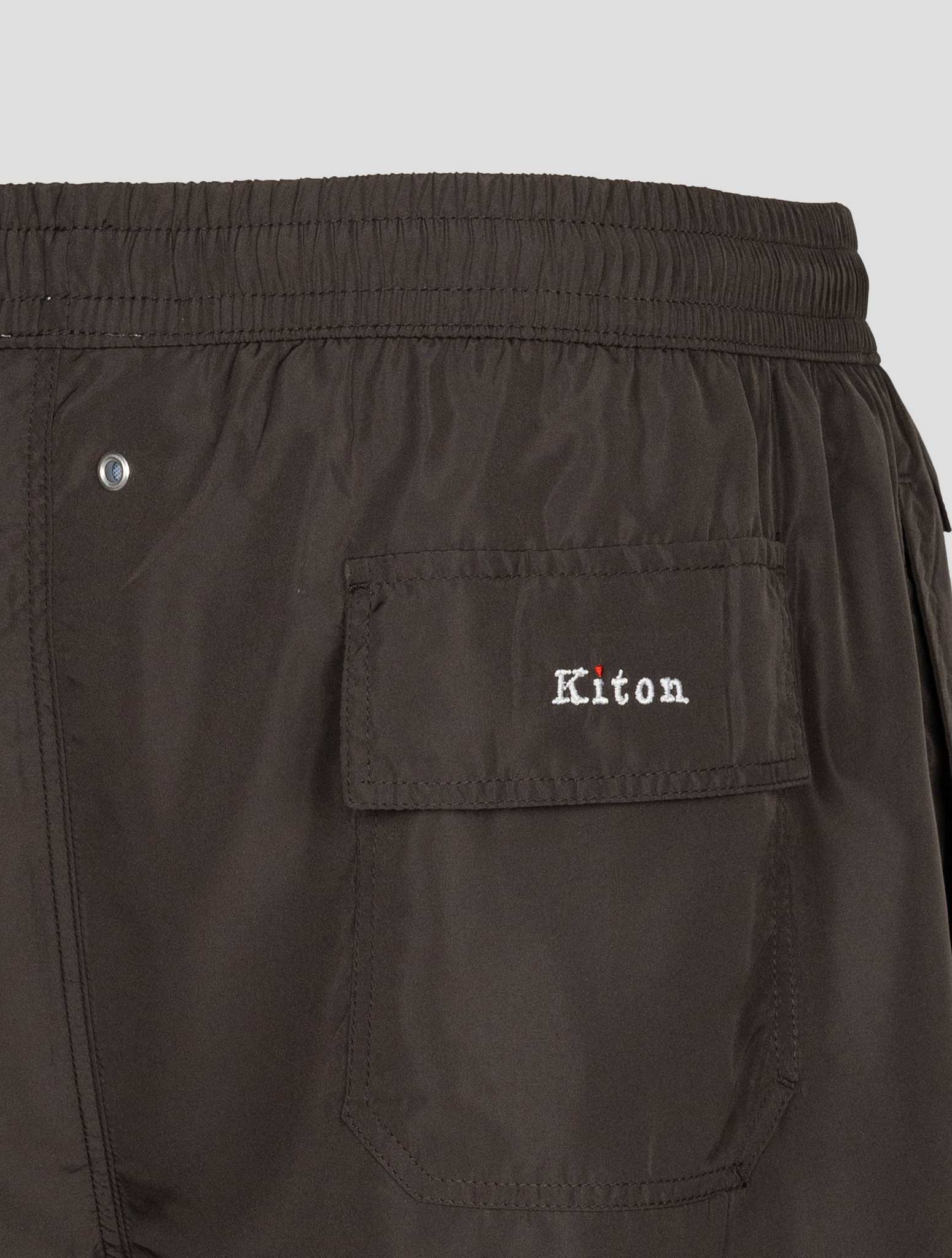 Kiton Brown Pl Swim Trunk