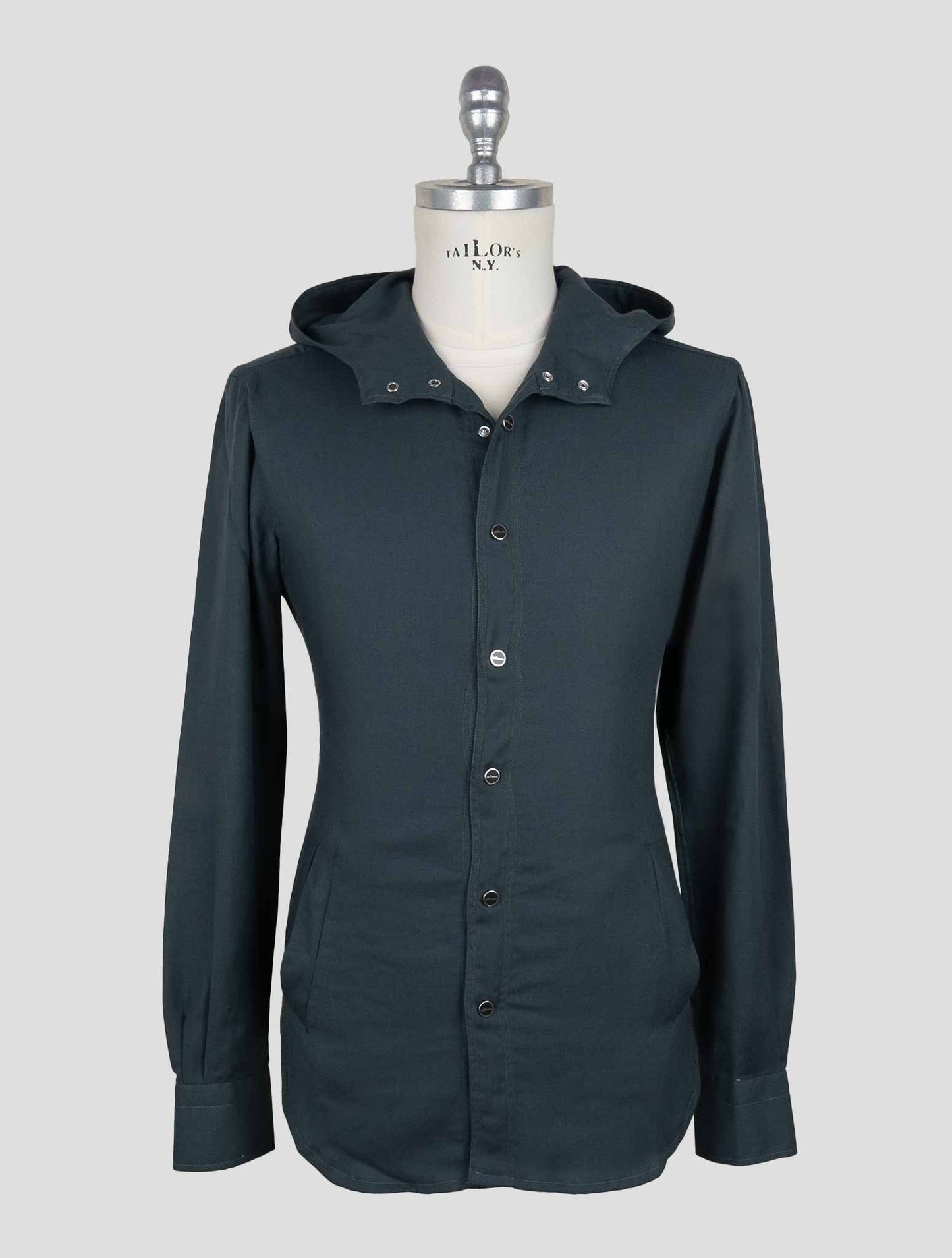 Kiton Gray Cotton Cashmere  Shirt Mariano