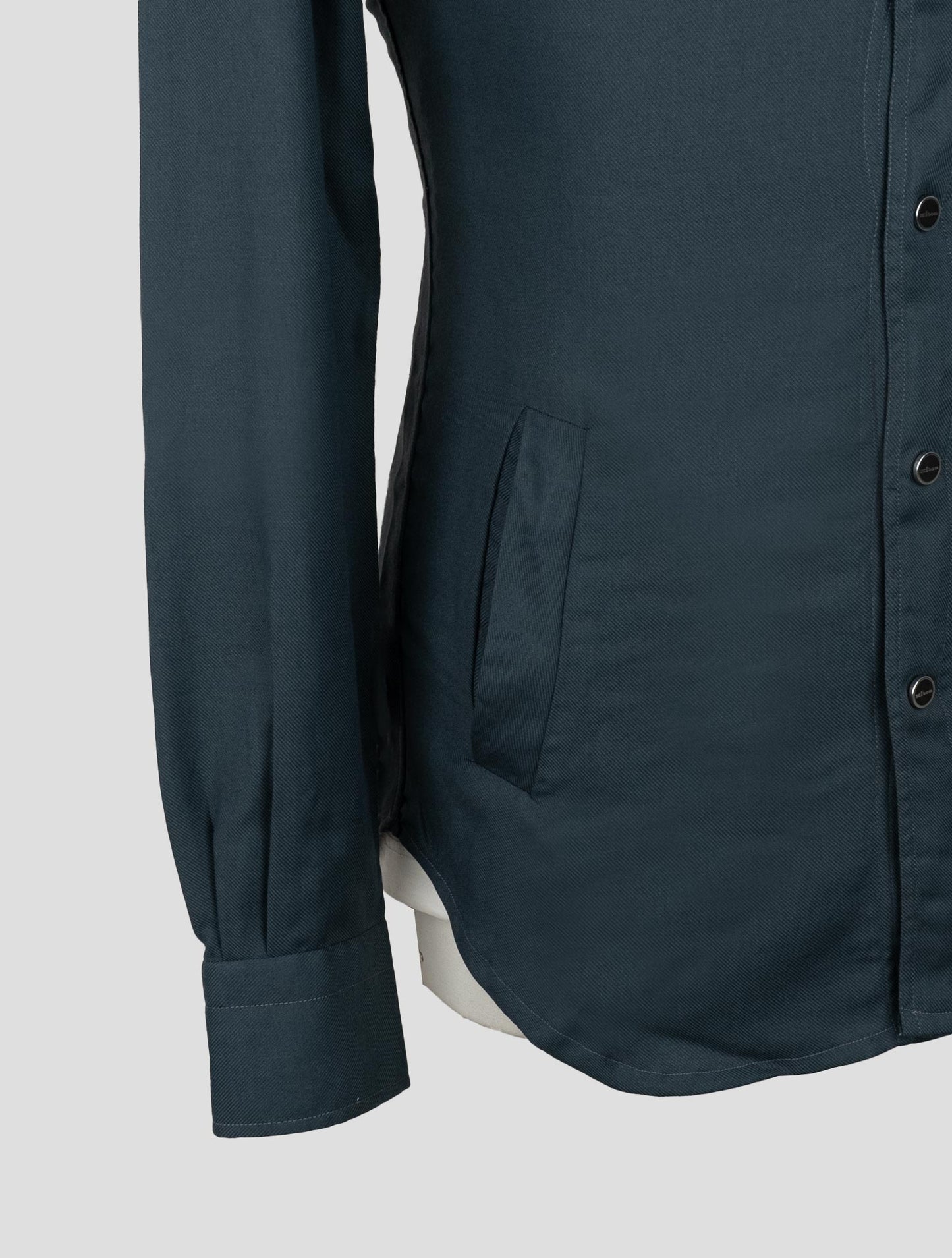 Kiton Gray Cotton Cashmere  Shirt Mariano