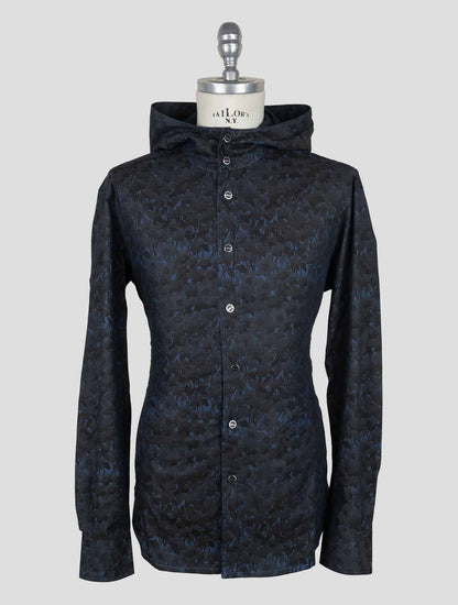 Kiton Blue Cotton  Shirt Mariano