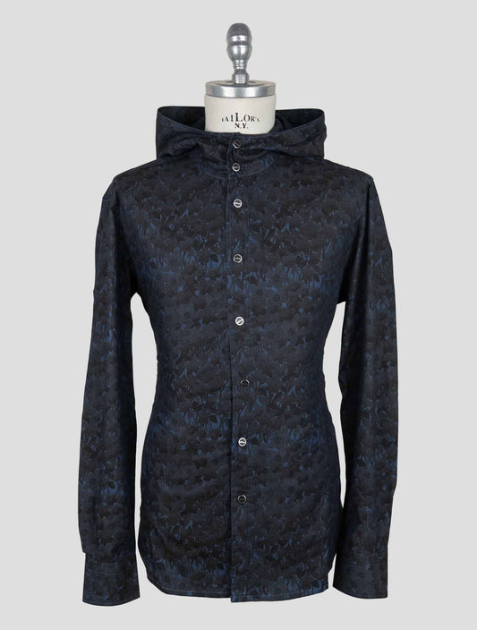 Kiton Blue Cotton  Shirt Mariano