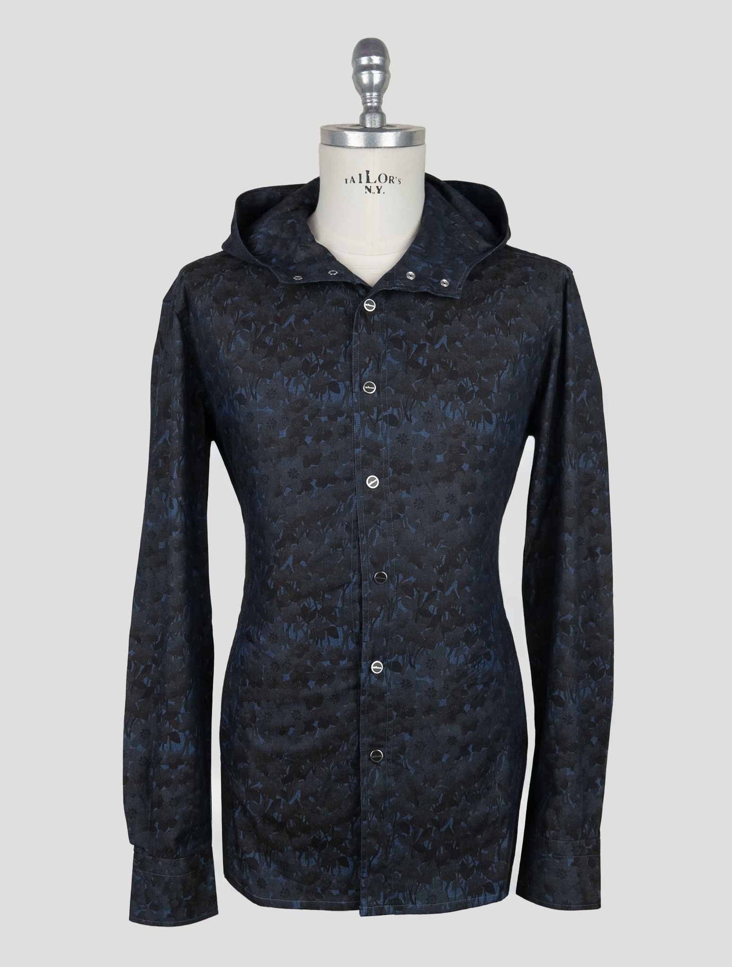 Kiton Blue Cotton  Shirt Mariano