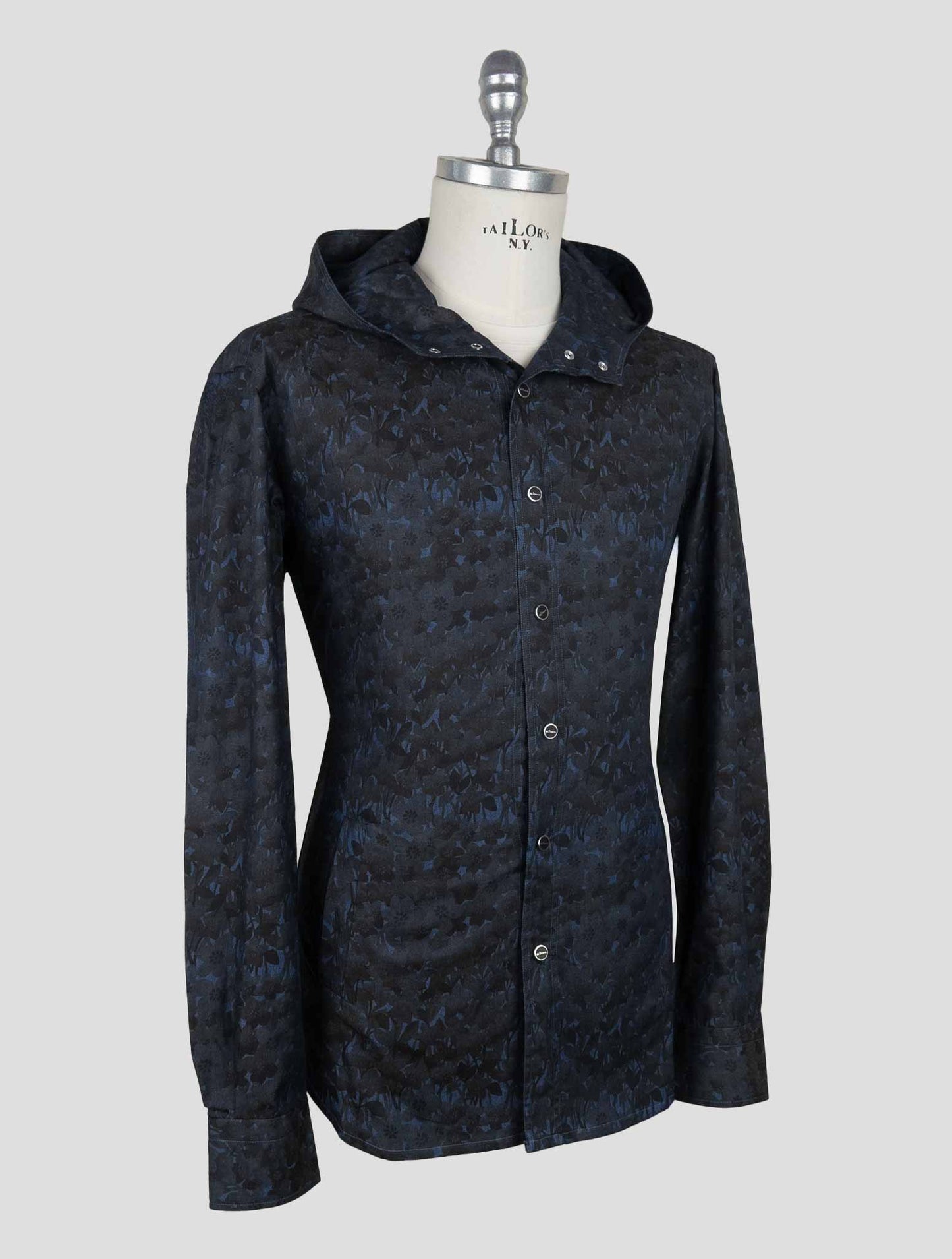 Kiton Blue Cotton  Shirt Mariano