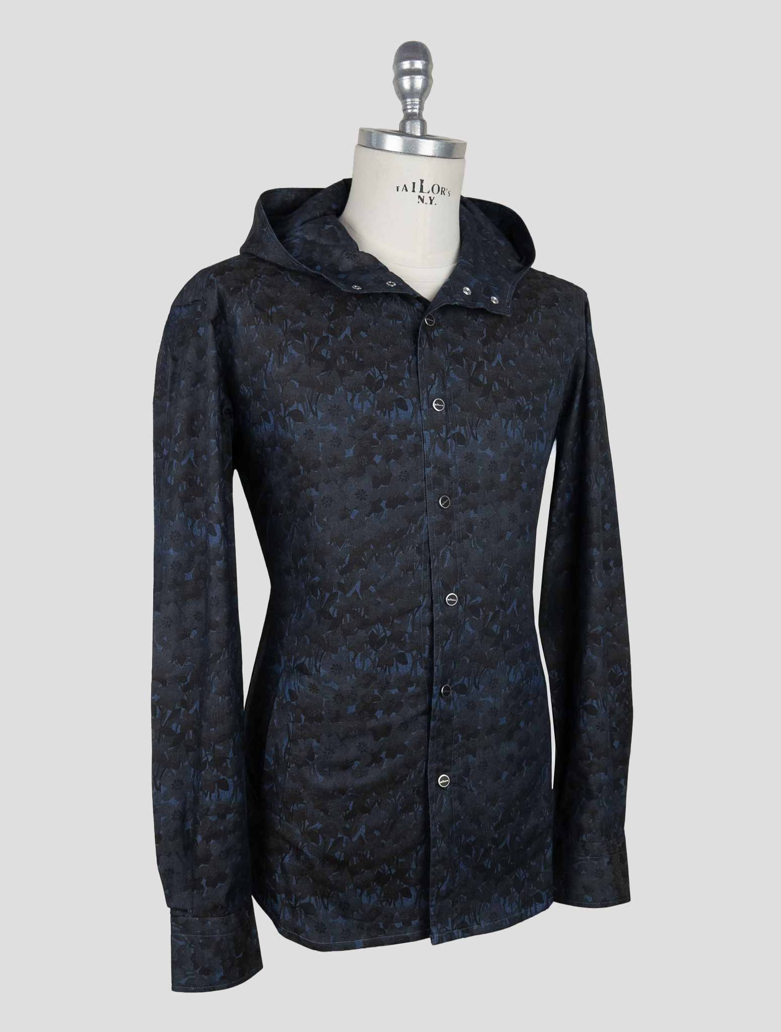 Kiton Blue Cotton  Shirt Mariano