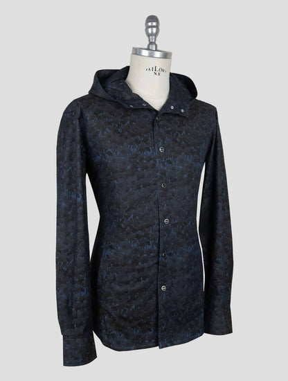 Kiton Blue Cotton  Shirt Mariano